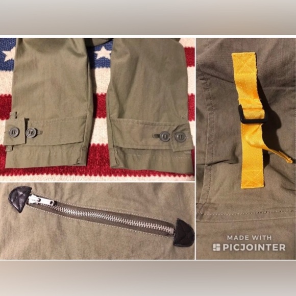 NWOT Vintage 90s Tommy Hilfiger Jeans Military Trench Jacket L Stadium Sportsman - Picture 11 of 12